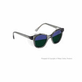 Quartz Working Split Lens Spectacles (Bicolors) Glass Working Safety Glasses, # QW-70 (SPLIT LENS)